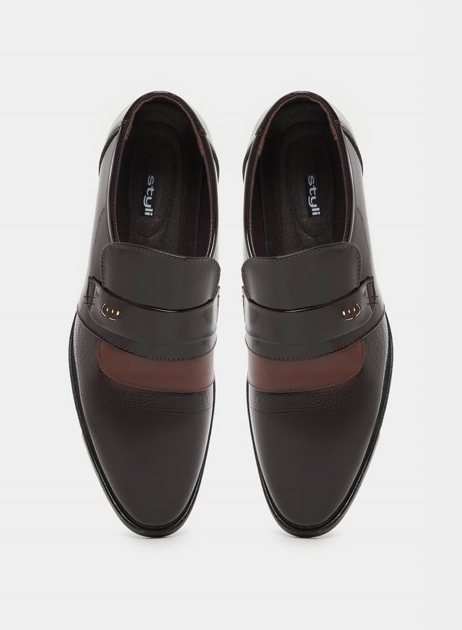 Styli Pointed Toe Slip On Derby Shoes - Image 5