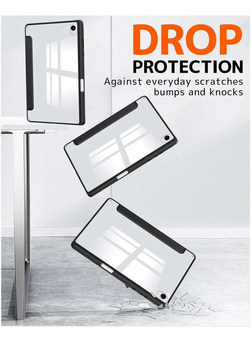 CHEROSIN حافظة تابلت شفافة لجهاز سامسونج جالاكسي تاب S11 مقاس 11 إنش مع حامل قابل للتعديل ثلاثي الطي وفتحة قلم ووظيفة النوم/الاستيقاظ التلقائي - Image 4