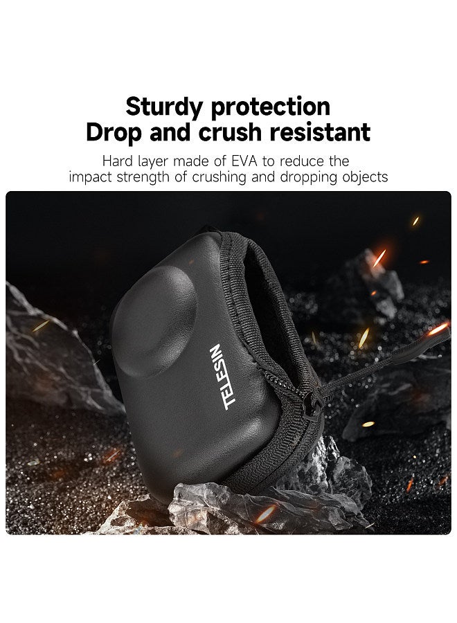 TELESIN Sports Camera Case Digital Camera Case Portable Storage Bag for Camera Protective Bag for Digital Camera with Semi-open Design Compatible with DJI Osmo Action3 - Image 2