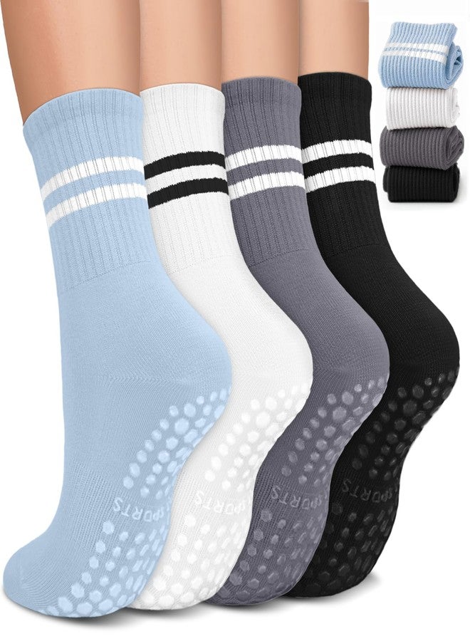 BLONGW Pilates Socks with Grips for Women, Non-Slip Yoga Athletic Socks for Barre Barefoot Workout Hospital - Image 1