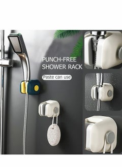 KASTWAVE Self Adhesive Shower Head Holder, Adjustable Bracket for Handheld, Waterproof Wand, Wall Mount Arm with Hook Bathroom, Removable (4 Pcs)  - Image 2