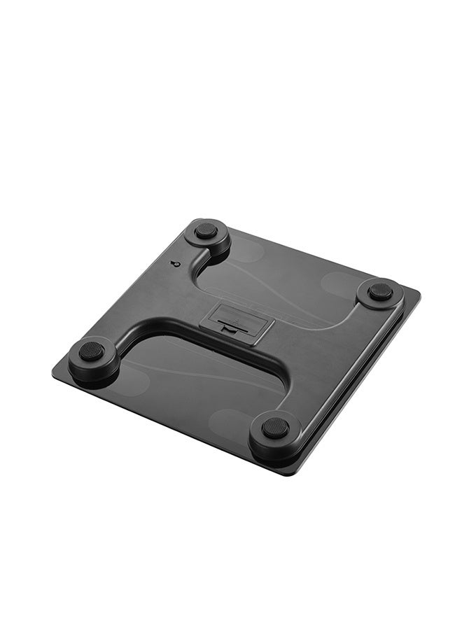 لوازم ميزان جسم بلوتوث اسود - ميزان ذكي رقمي مع حساسات عالية الدقة وشاشة رقمية - سعة 180 كجم / 400 رطل - قياس الوزن، نسبة الدهون، مؤشر كتلة الجسم (BMI) ونسبة الماء - مناسب لمتابعة اللياقة والصحة في المنزل - Image 4