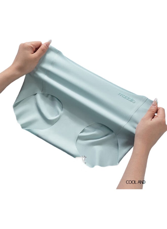 Modal 4-Pack Women'S High-Waist Underwear, Silk-Like Seamless, Bare-Feel, Antibacterial Crotch, Tummy Control, Comfortable, Breathable Triangle Briefs - Image 2