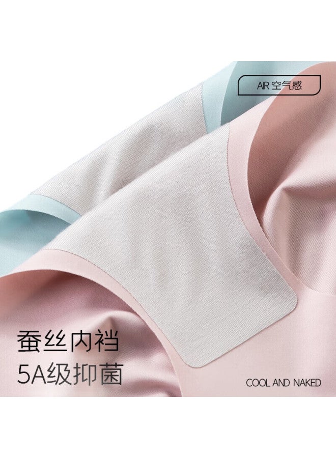 Modal 4-Pack Women'S High-Waist Underwear, Silk-Like Seamless, Bare-Feel, Antibacterial Crotch, Tummy Control, Comfortable, Breathable Triangle Briefs - Image 3