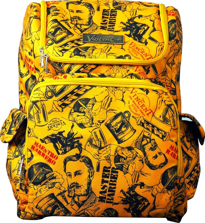 Vincent Vincent Master Backpack Travel Stylist Barber Bag (Gold) 