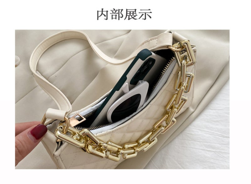 Minimalist Chic Chain Shoulder Bag - Image 2