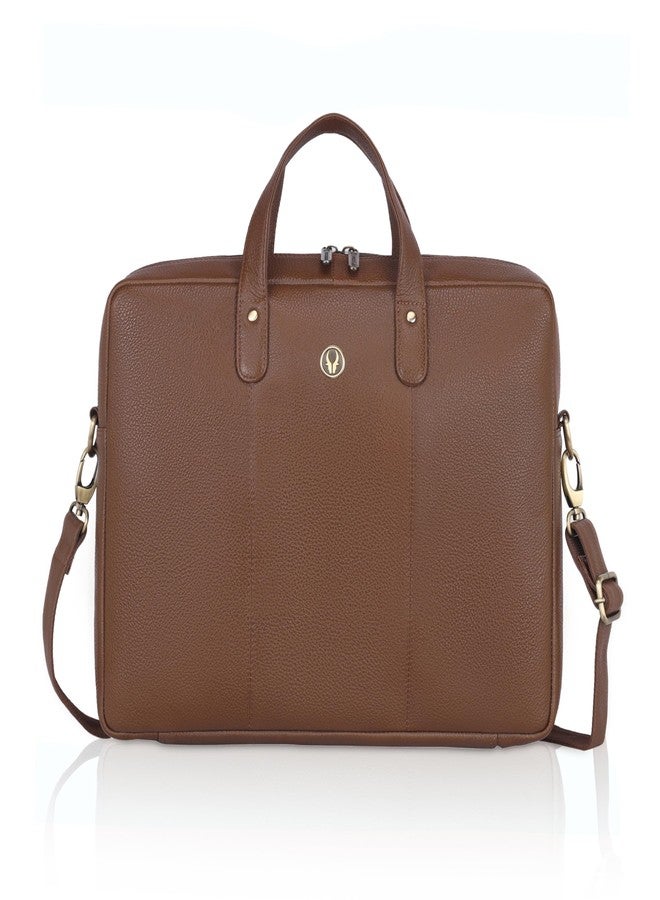 WildHorn Genuine Leather Laptop Bag for Men | Fits Up to 15.6-Inch Laptop/MacBook | Office & Messenger Bag with Stylish Design | Durable & Spacious with 1-Year Warranty - Image 2