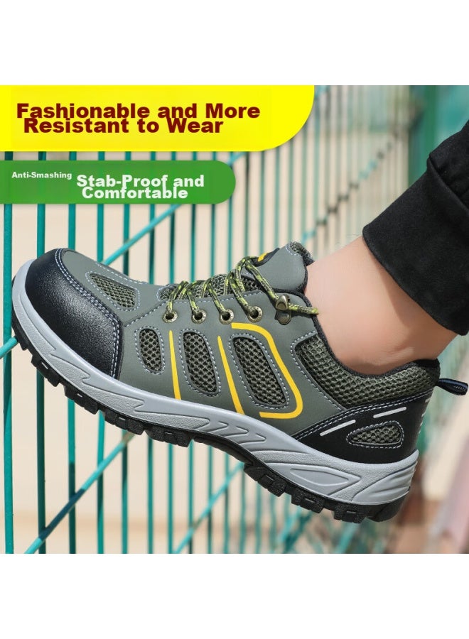 Jingtu Jingtu Safety Shoes For Men, Wear-resistant, Steel Toe Cap, Puncture-proof, Protective Work Site Functional Shoes 9157 Size 40 - Image 3