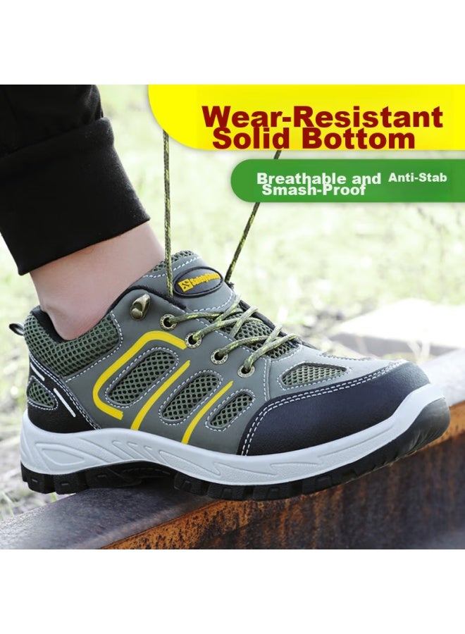 Jingtu Jingtu Safety Shoes For Men, Wear-resistant, Steel Toe Cap, Puncture-proof, Protective Work Site Functional Shoes 9157 Size 40 - Image 1