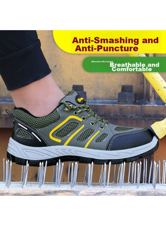 Jingtu Jingtu Safety Shoes For Men, Wear-resistant, Steel Toe Cap, Puncture-proof, Protective Work Site Functional Shoes 9157 Size 40 - Image 2
