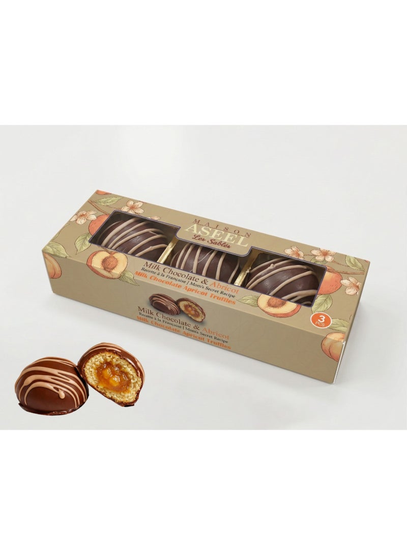 MAISON ASEEL Les Sables, Milk Chocolate & Apricot - Mini