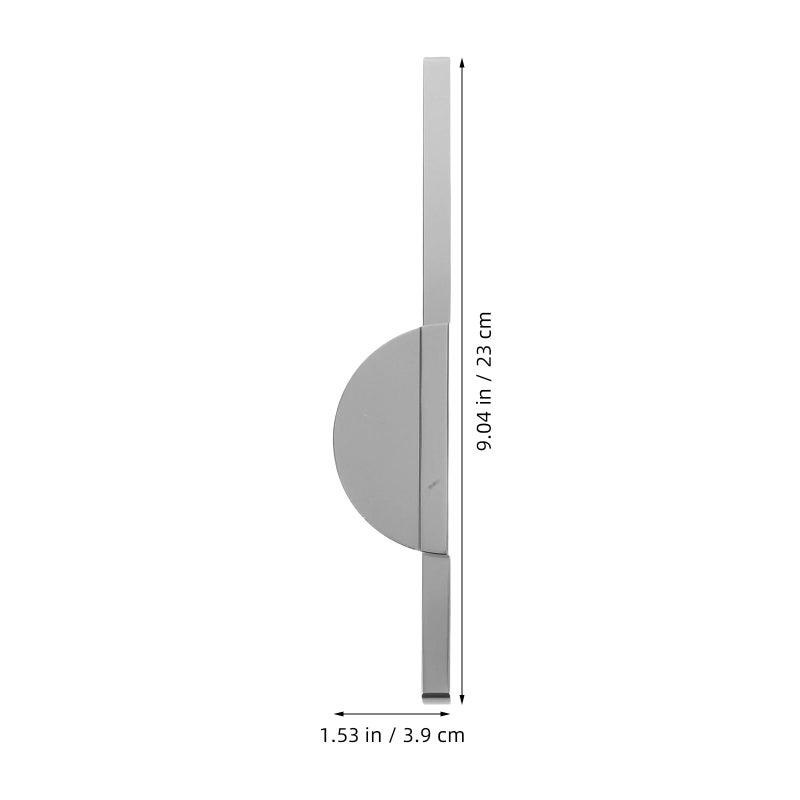 Half Moon Drawer Pull Handles 2pcs 160mm Gray Aluminum Alloy for Kitchen Cabinet Dresser Bathroom Hardware - Image 3