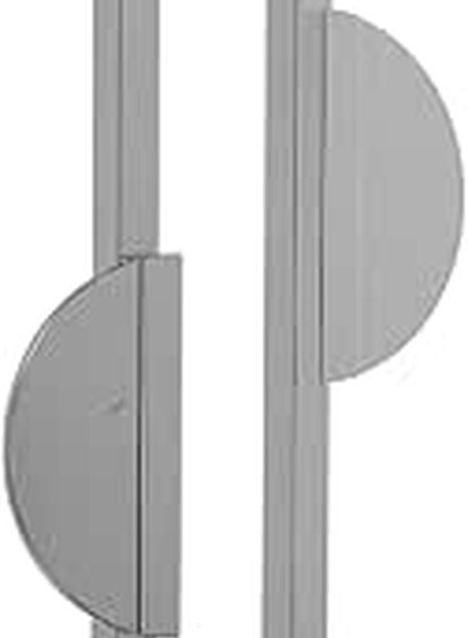 Half Moon Drawer Pull Handles 2pcs 160mm Gray Aluminum Alloy for Kitchen Cabinet Dresser Bathroom Hardware - Image 1