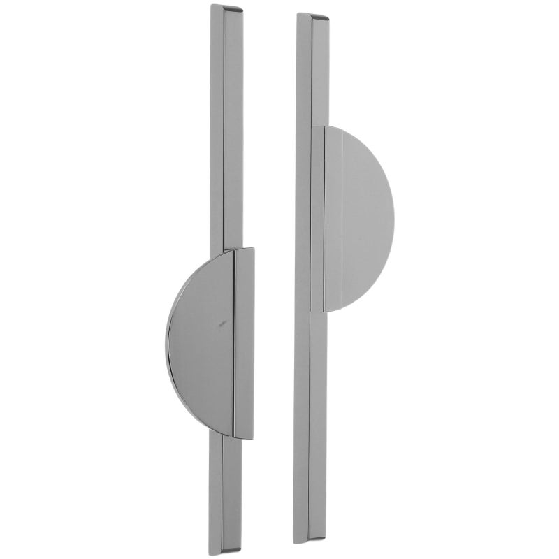 Half Moon Drawer Pull Handles 2pcs 160mm Gray Aluminum Alloy for Kitchen Cabinet Dresser Bathroom Hardware - Image 2