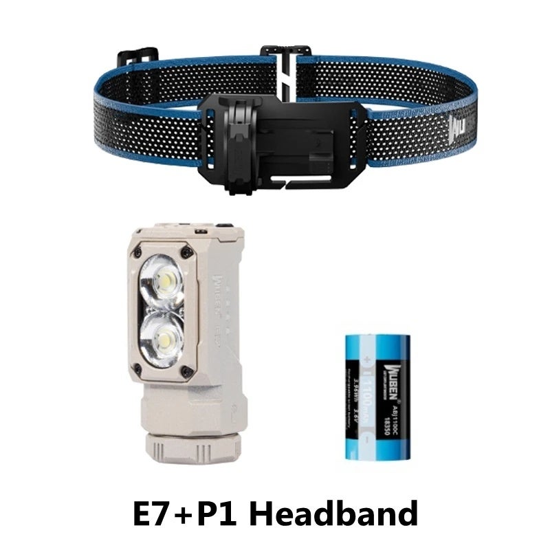وبين مصباح يدوي Wuben E7 EDC Headlamp 1800Lumens Rechargeable Waterproof Magnetic Portable Flashlight With 26650 Battery Outdoor Camping Running - Image 1