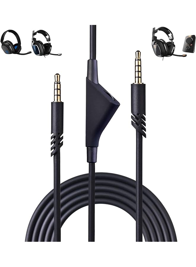 erorex Replacement Headset Cable For Astro A10 A40 2.0M A10 Volume Cable Cord Compatible With Astro A10 A40 Gaming Headsets Xbox One Ps4 Controller Headphone Audio Extension Cable 6.5 Feet Not Original - Image 1