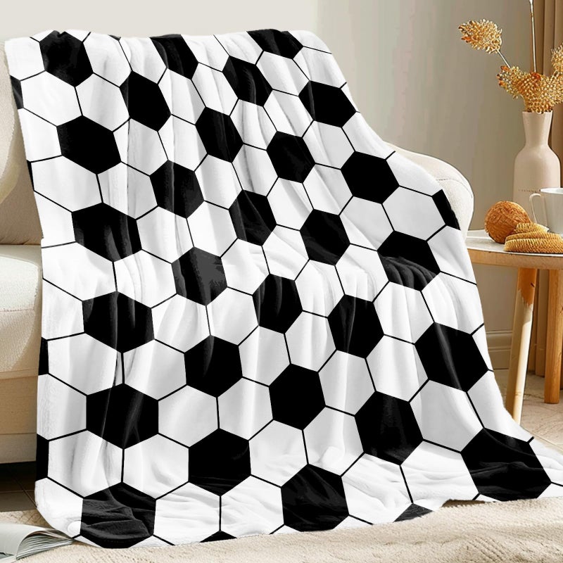 KING DARE Soccer Blanket  Soft Fleece Throw for Kids Unique Soccer Gifts for Boys  Girls 612 40x50 Inch
