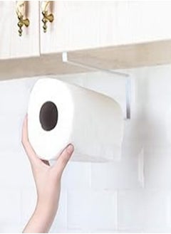 Generic Kitchen PaPer Roll Holder Trivets Towel Rack Cabinet Napkins Storage Rack Holder Kitchen Roll Holder Dispenser Under Cabinet Roll Paper Towel Holder Storage Rack Shelf 