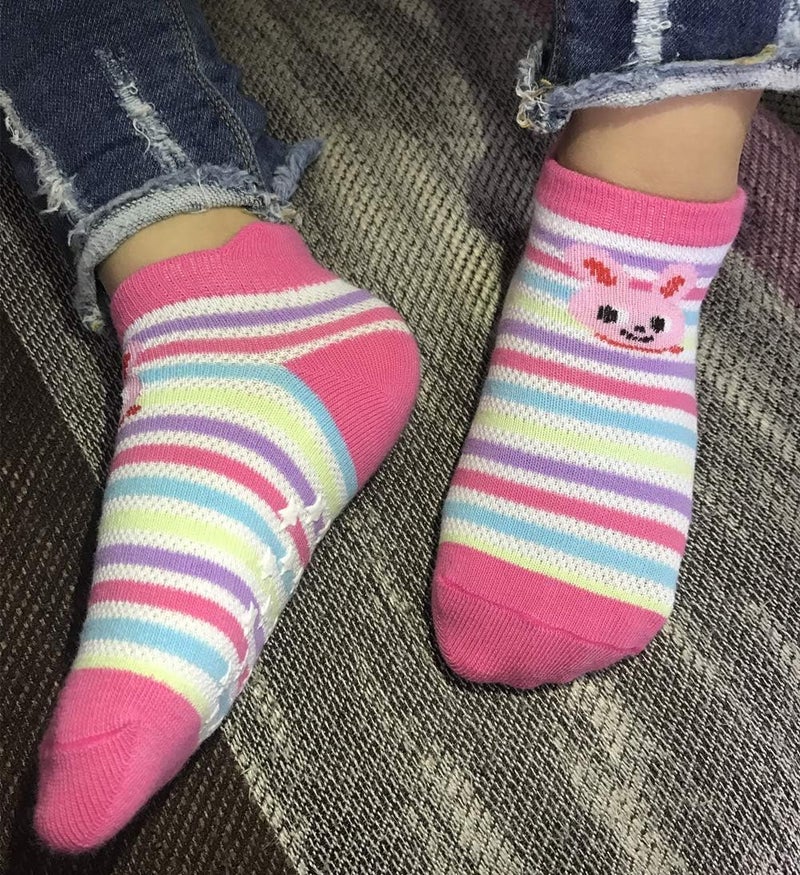 Cottock 12 Pairs Toddler Girl Grip Socks Non Skid Cotton Socks, Baby Socks Girl Anti Slip Socks for Girls - Image 3
