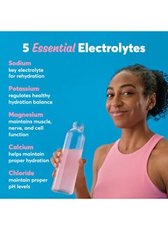 Nuun Nuun Sport Electrolyte Powder Canister - Pink Lemonade, 5 Essential Electrolytes for Hydration, Drink Mix with 15mg Magnesium, 1g Sugar, Non-GMO, Vegan, Up to 20 Servings  - Image 3