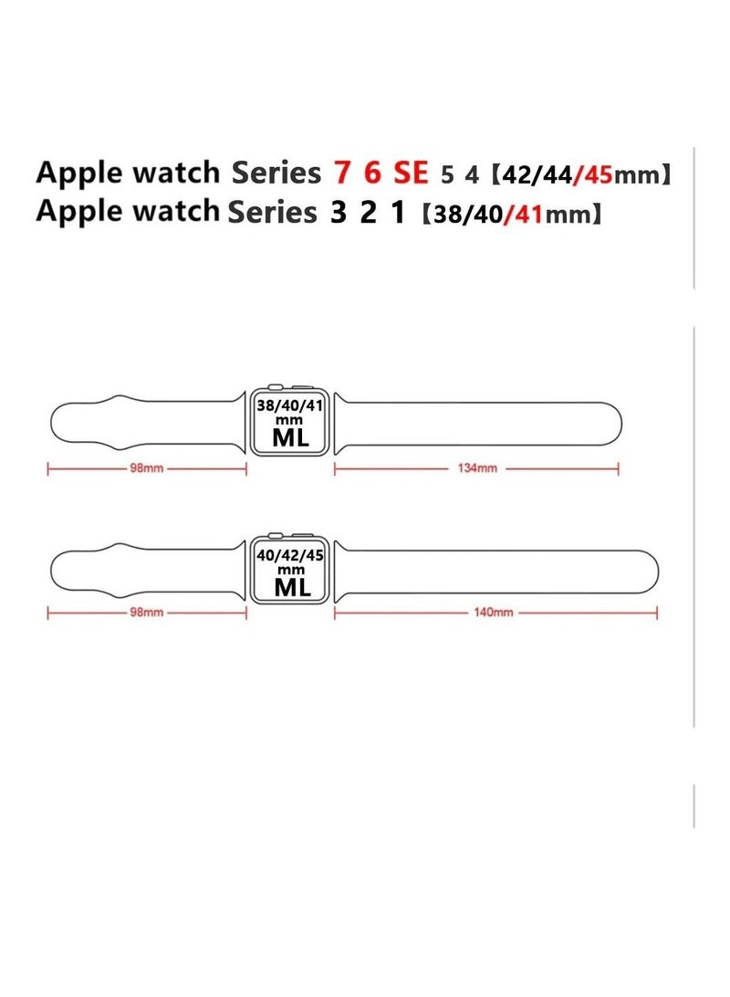 BORTONY Watch Band 42/44mm for Apple Watch 5/6/7 Silicone Replacement Strap for Sport Watch - Image 2