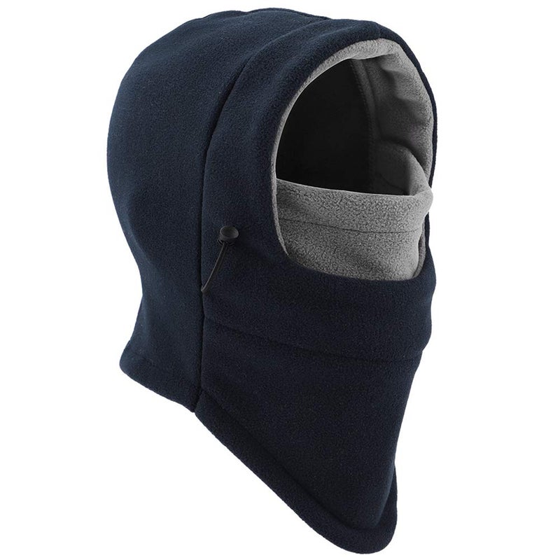 YQXCC Kids Winter Hats Balaclava Ski Mask Windproof Warm Adjustable with Fleece Lining Hat for Boys Girls Dark Blue/Gray - Image 1