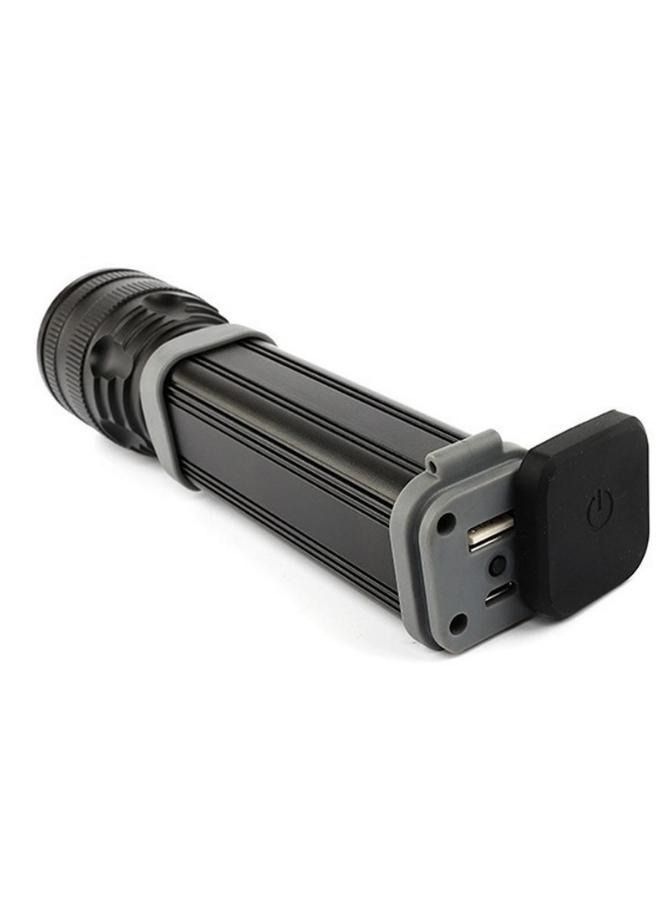 Crony W562 Solar USB charging multi-function flashlight Telescopic focusing outdoor waterproof strong flashlight - Image 2
