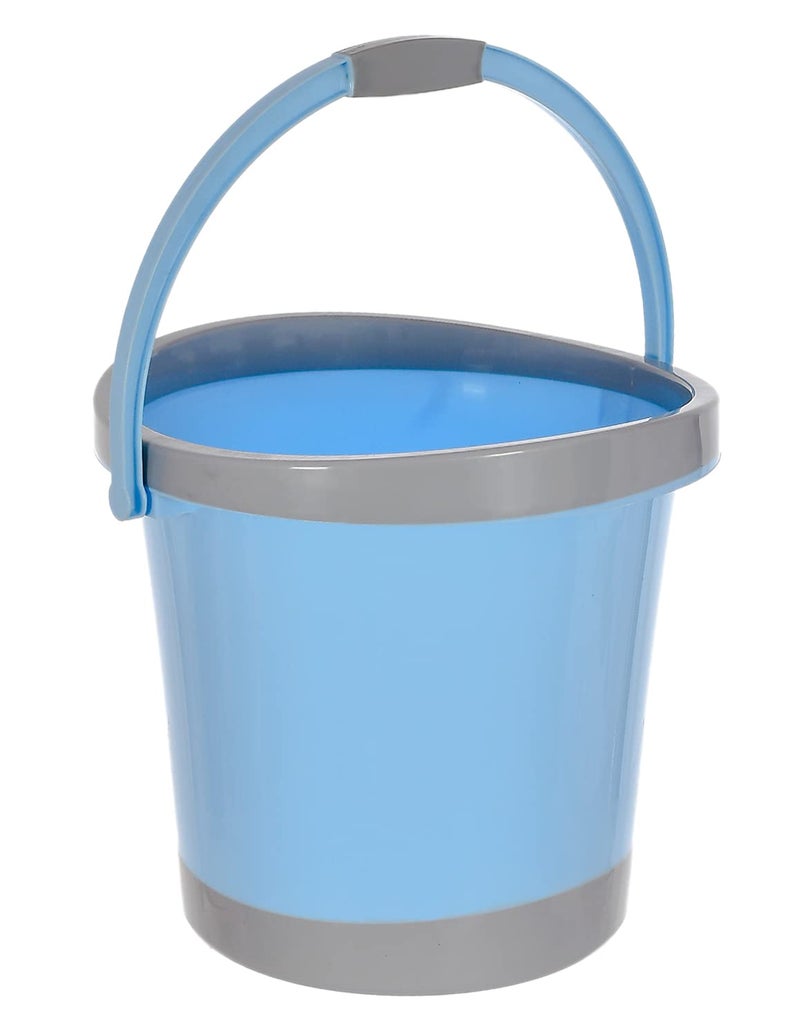Kuber Industries Plastic Unbreakable Strong Bathroom Ultra Bucket with Handle18 LTRSky Blue - Image 1