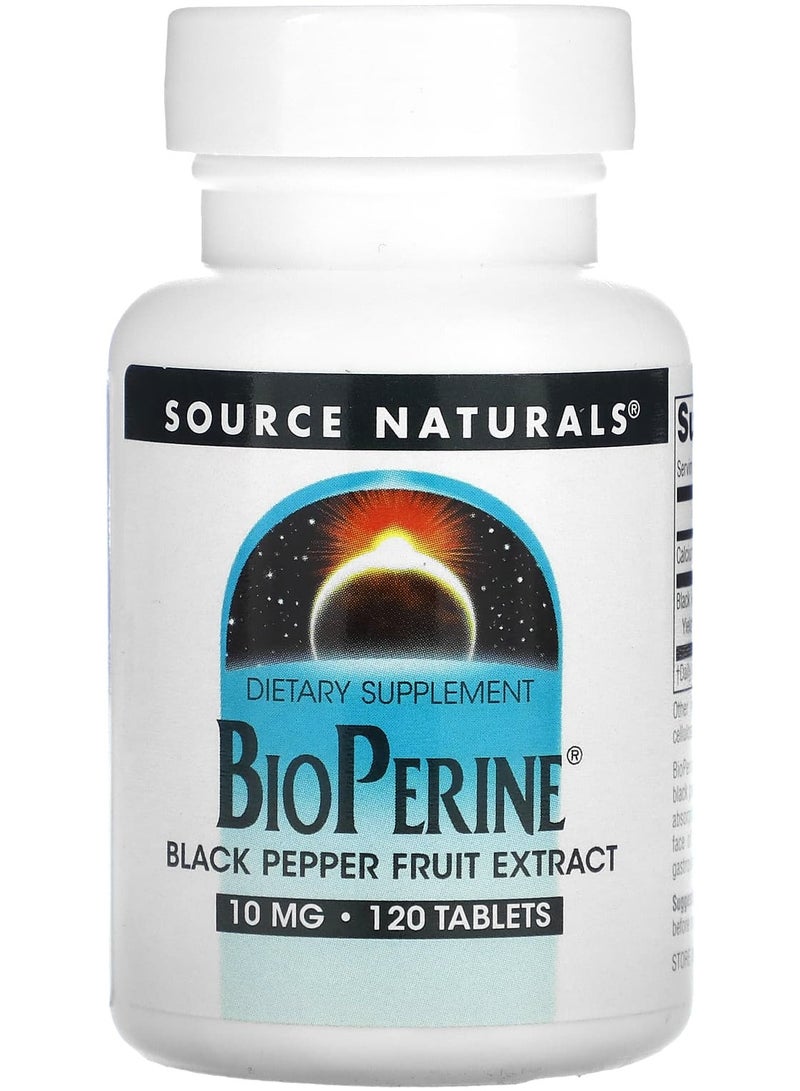 BioPerine, 10 mg, 120 Tablets