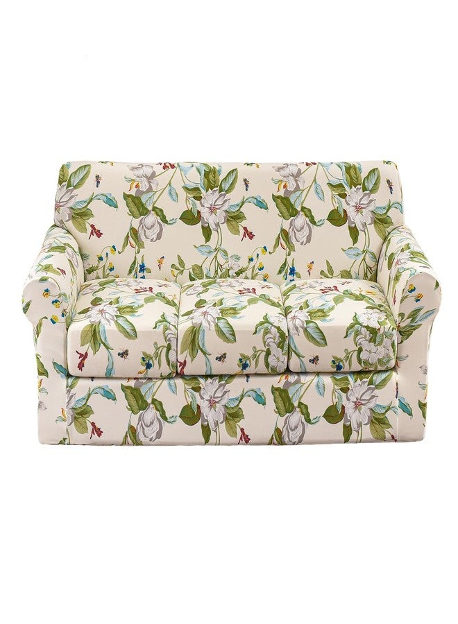 KRFOONN 4 Piece Stretch Sofa Couch Covers for 3 Cushion Couches Printed Sofa Slipcover with 3 Separate Seat Cushion Covers Washable Sofa Slip Covers Furniture Protector for Pets Kids (Sofa, 55) - Image 1