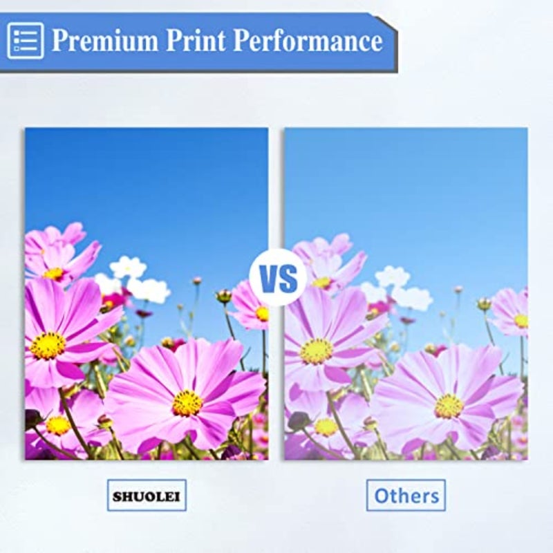 زجاجة حبر لطابعات سلسلة Epson L1200/L3100، حبر قائم على الصبغة، أسود/سماوي/أصفر/أرجواني، عبوة من 4 قطع عالية الإنتاجية متوافقة مع C13T00S64A - Image 5