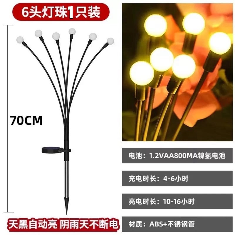 Solar-Powered Garden Lights - Waterproof Outdoor Decorative Lamp for Lawn, Patio, and Yard