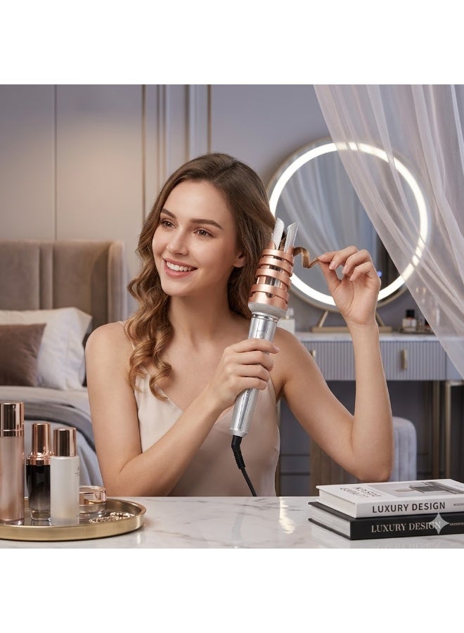 Sokany SK-15065 Automatic Rotating Curling Iron - 32mm, 50W - Ceramic, 210°C - Smart Rotating Curler for Permanent, Shiny Gold and Silver Curls - Image 5