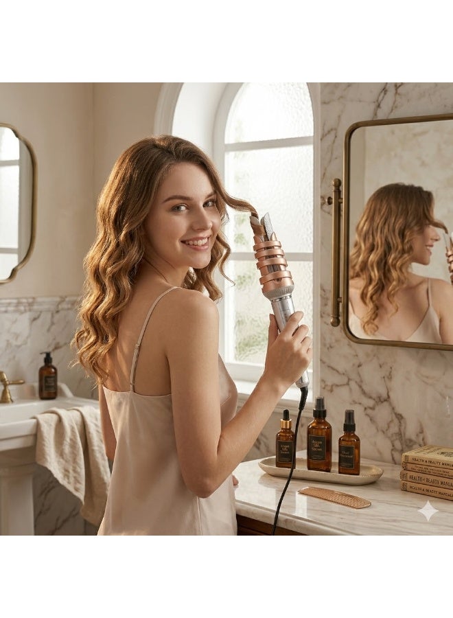 Sokany SK-15065 Automatic Rotating Curling Iron - 32mm, 50W - Ceramic, 210°C - Smart Rotating Curler for Permanent, Shiny Gold and Silver Curls - Image 4