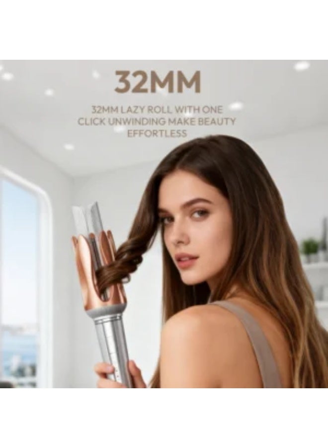 Sokany SK-15065 Automatic Rotating Curling Iron - 32mm, 50W - Ceramic, 210°C - Smart Rotating Curler for Permanent, Shiny Gold and Silver Curls - Image 2