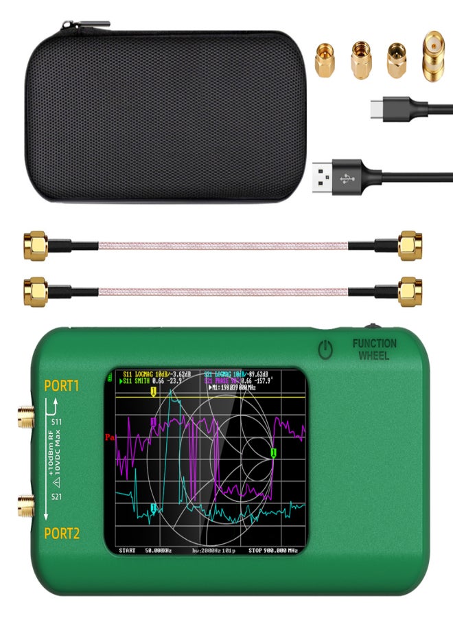 BSIDE P5 Handheld Portable Vector Network Analyzer Multifunctional HF VHF Ultrahigh Frequency Analyzer with 320*480 3.98-inch TFT Display and Type-C Charging Interface - Image 1