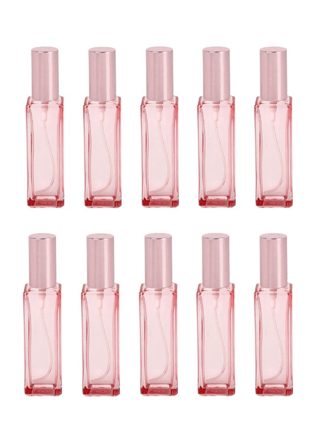 CTKcom 20ML Glass Perfume Bottles Empty Pink Spray Perfume Bottles with Rose Gold Lid Refillable Portable Empty Refillable Perfume Atomizer Vials Refillable Cosmetic Containers for Perfume Essential Oils - Image 2