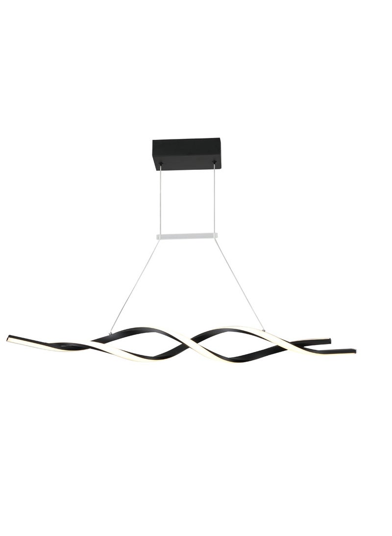 ERENYEA Dimmable LED Chandelier Black Adjustable Luminaire Undulating Chandelier For Restaurant Kitchen Lsland Restaurant Living Room - Image 2