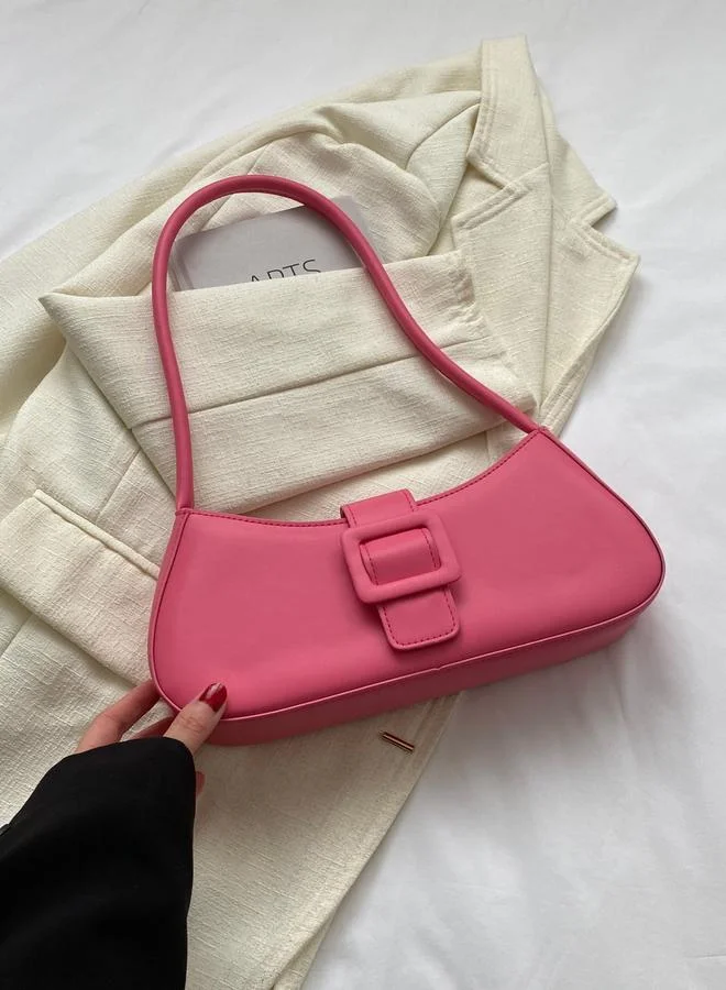 Take Two Buckle Flap Detail Shoulder Bag