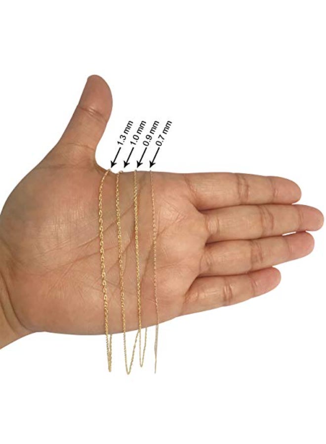 كول جوليري قلادة بسلسلة على شكل حبل من الذهب عيار 14 قيراطا - Image 4