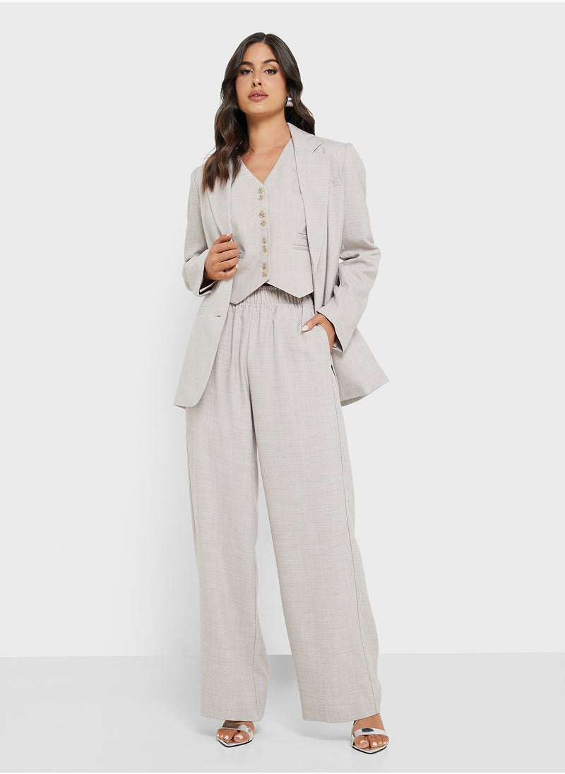 VERO MODA - Oversized Fit Linen Blazer - Image 1
