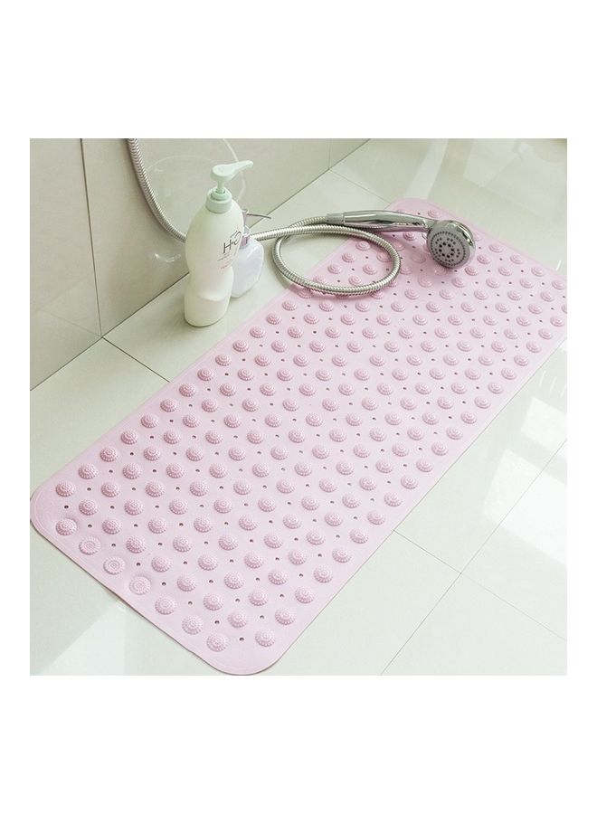 Loquat Non-Slip Bathroom Rug Bath Inserts Shower Mat Pink 22 x 8 x 22centimeter
