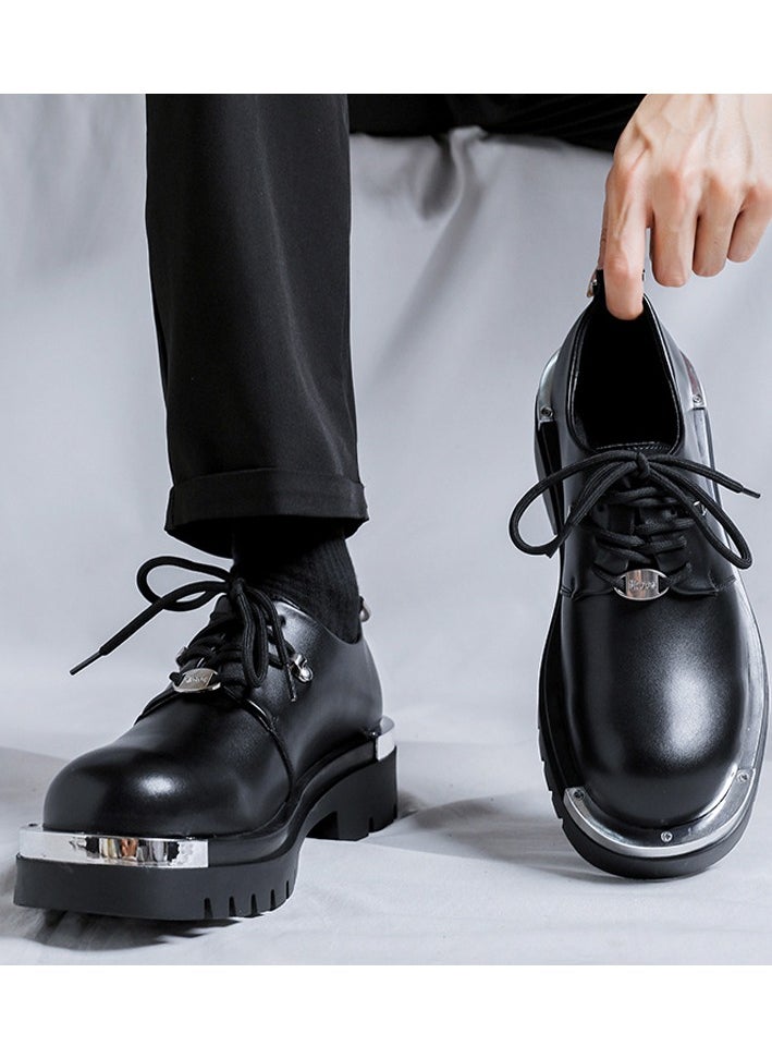 Warrior - Versatile Retro Casual Leather Shoes - Image 1