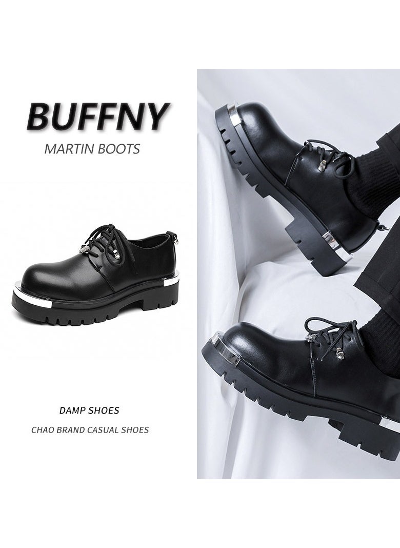 Warrior - Versatile Retro Casual Leather Shoes - Image 1