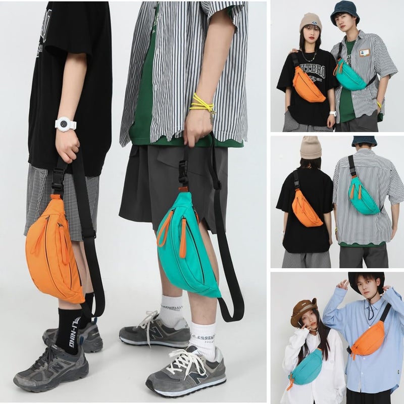 Tressential Waist Bag for Men Women | Cross Body Fanny Pack for Hiking, Travel, Camping, Outdoor Sports, Cycling | Money Belt with Adjustable Strap (Sea Green) - Image 5
