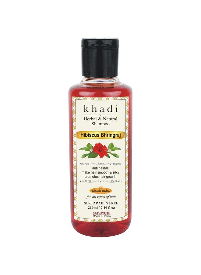 Satvayush Khadi Ayurvedic Hibiscus Bhringraj Hair Cleanser(Shampoo), Sls And Paraben Free, 210 Ml - Image 1