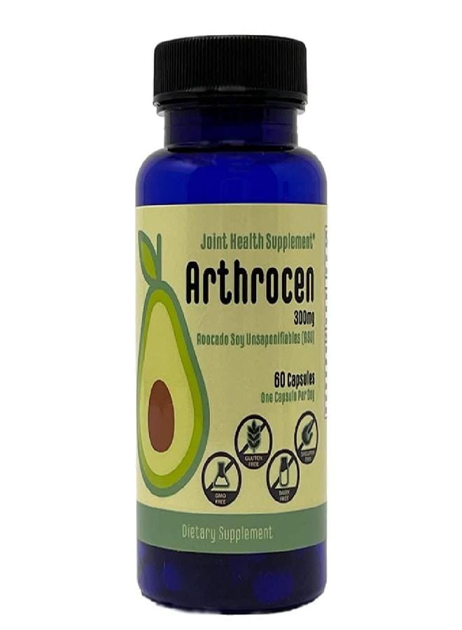 Arthrocen Joint Health Supplement, 300Mg Avocado Soy Unsaponifiable, Non-GMO, Dairy Free, Gluten Free & Shellfish Free, 60 Day Supply, One Capsule Per Day (2 Months)… - Image 1