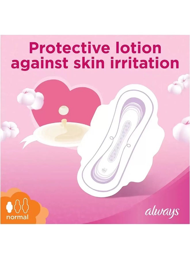 Always Ultra Cotton Soft Sanitary Pads With Wings, Normal- Pack of 20 Pcs - Image 4