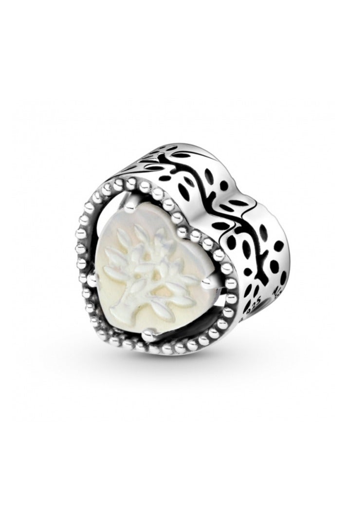 PANDORA Family Tree Heart Silver Charm - Image 2