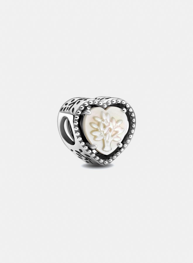 PANDORA Family Tree Heart Silver Charm - Image 1